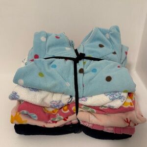 6 Baby Fleece Sleepers 9-12 Months